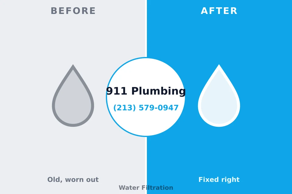 Before and after: plumbing company Canal Fulton, OH